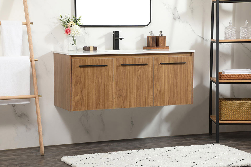 Elegant Bathroom Vanity - Walnut Brown (VF44548WB)