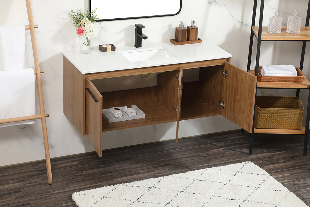 Elegant Bathroom Vanity - Walnut Brown (VF44548WB)