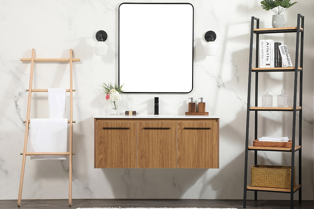 Elegant Bathroom Vanity - Walnut Brown (VF44548WB)