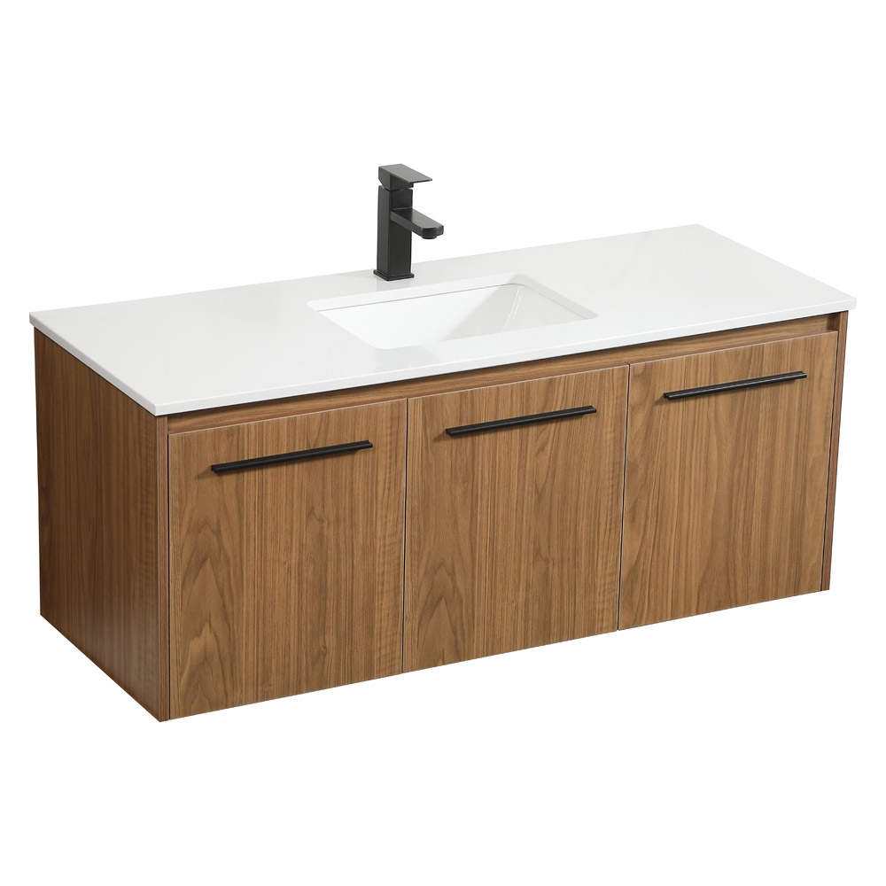 Elegant Bathroom Vanity - Walnut Brown (VF44548WB)