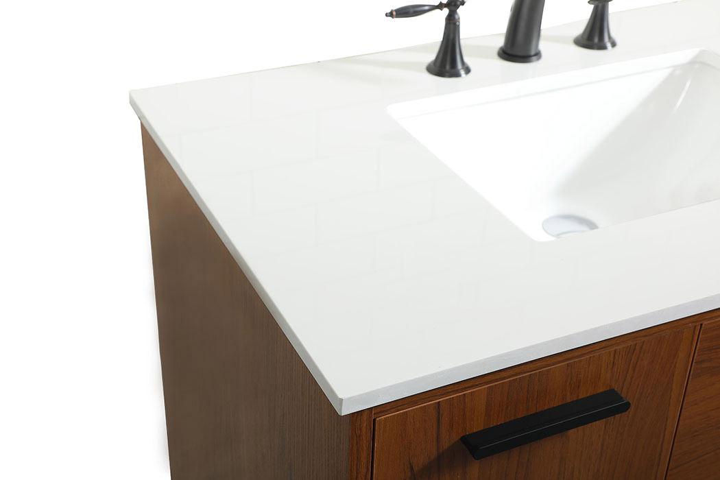 Elegant Bathroom Vanity - Teak (VF47036MTK)