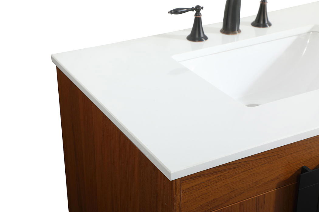 Elegant Bathroom Vanity - Teak (VF48836MTK)