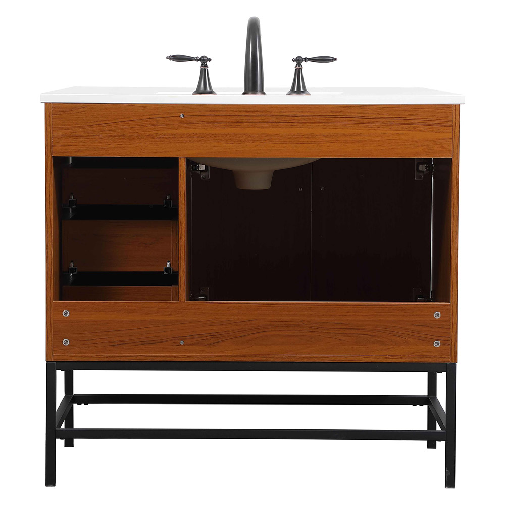 Elegant Bathroom Vanity - Teak (VF48836MTK)