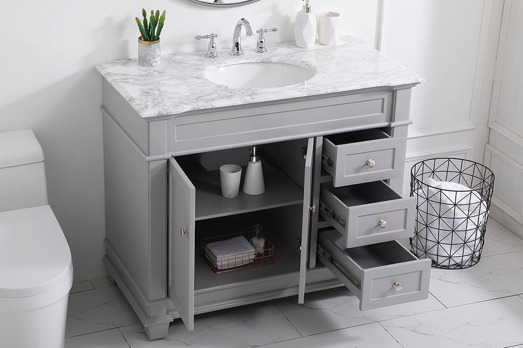 Elegant Bathroom Vanity - Gray (VF50042GR)