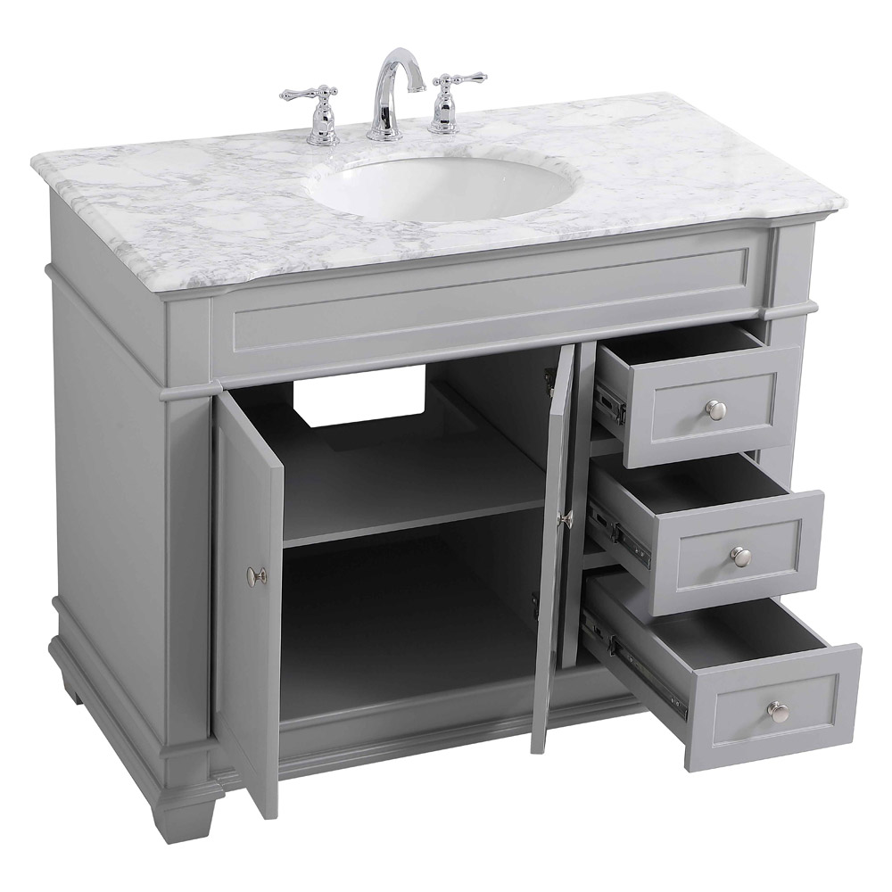 Elegant Bathroom Vanity - Gray (VF50042GR)