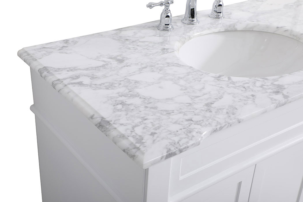 Elegant Bathroom Vanity - White (VF50042WH)