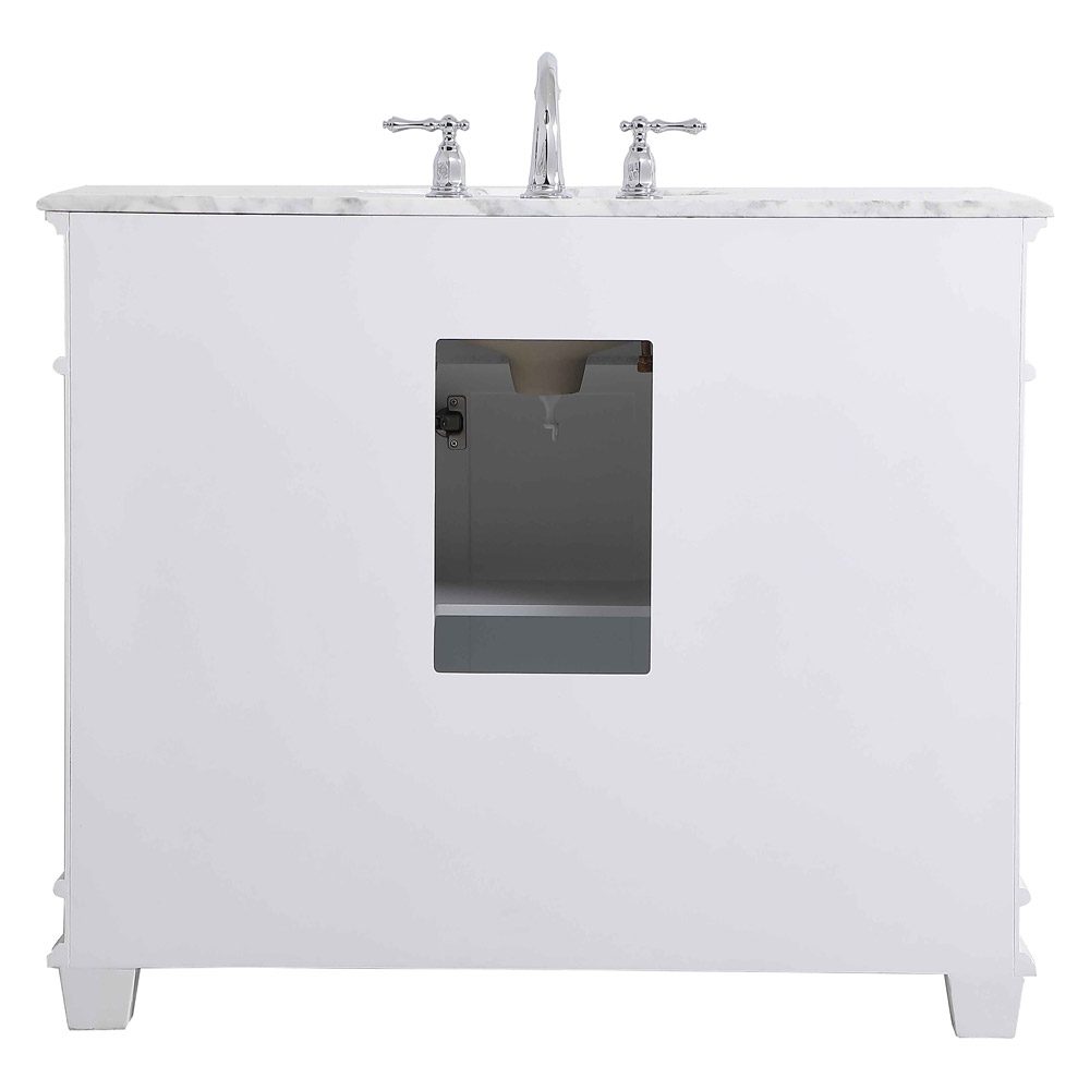 Elegant Bathroom Vanity - White (VF50042WH)