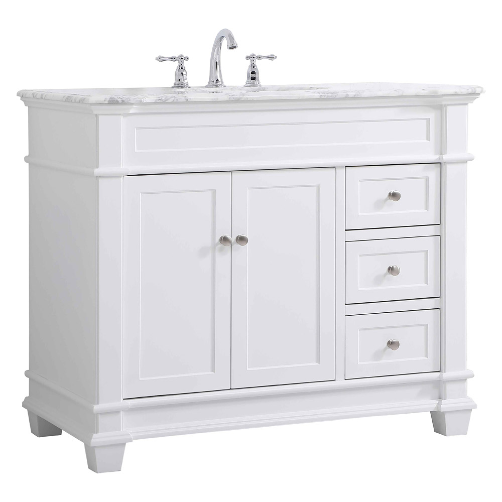 Elegant Bathroom Vanity - White (VF50042WH)