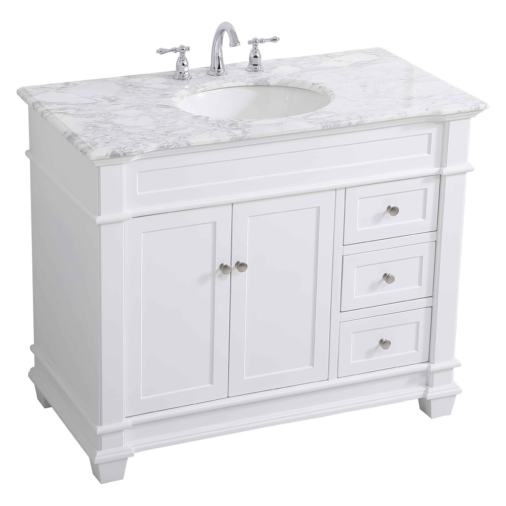 Elegant Bathroom Vanity - White (VF50042WH)