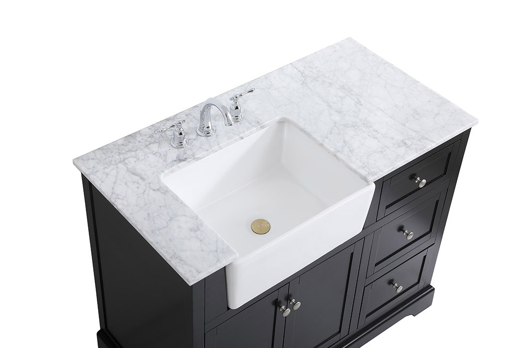 Elegant Bathroom Vanity - Black (VF60242BK)