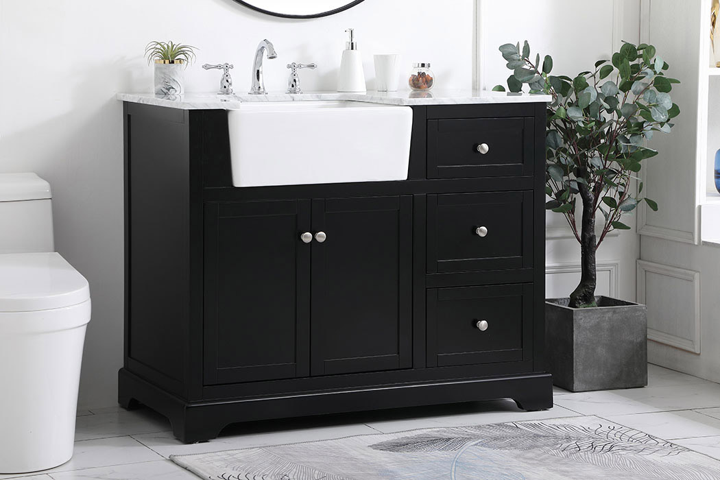 Elegant Bathroom Vanity - Black (VF60242BK)