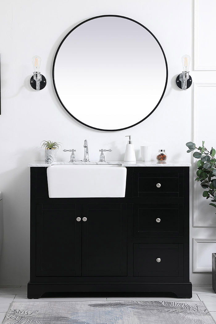 Elegant Bathroom Vanity - Black (VF60242BK)