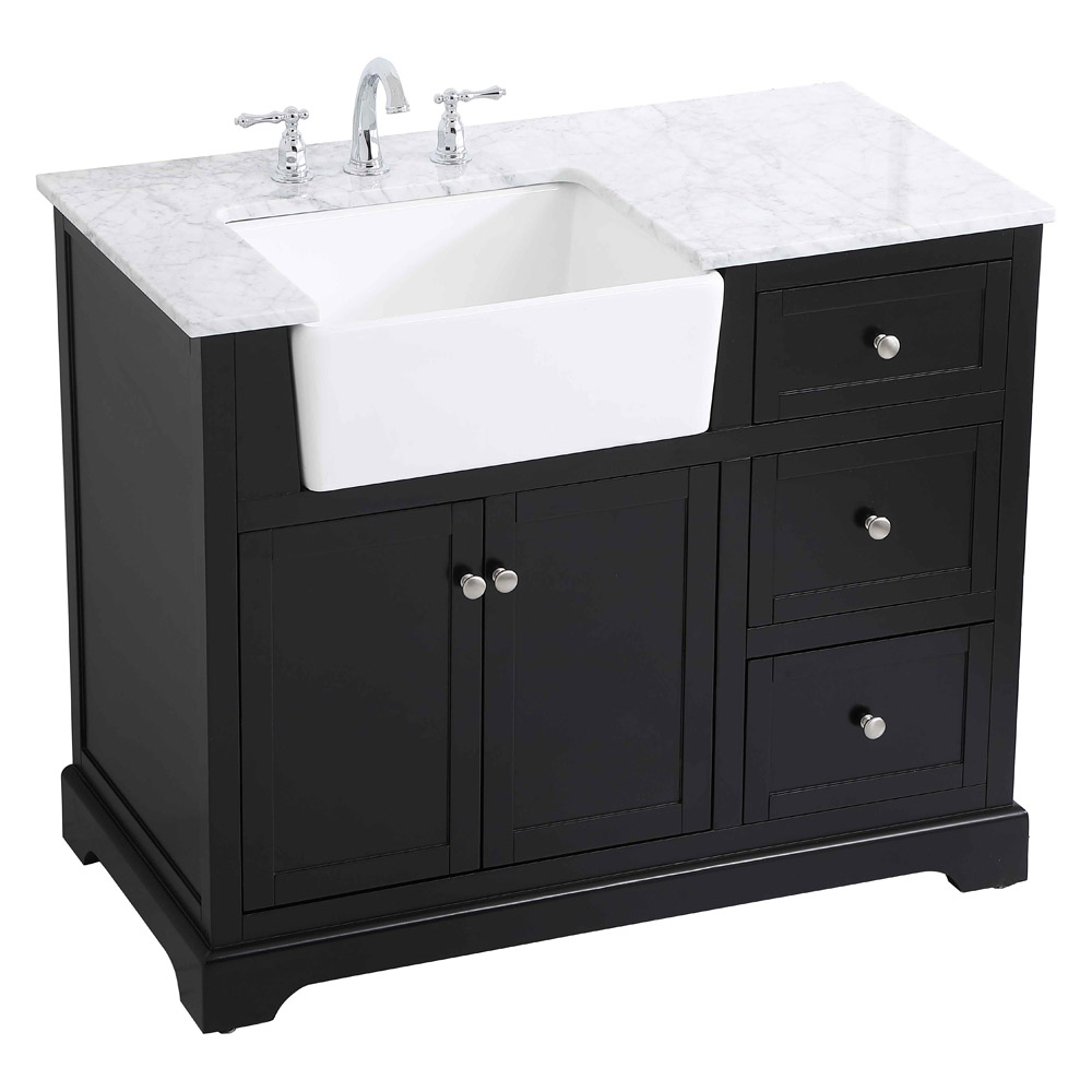 Elegant Bathroom Vanity - Black (VF60242BK)