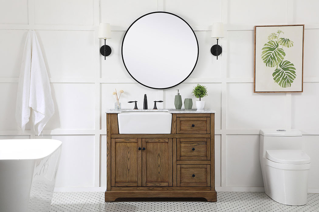 Elegant Bathroom Vanity - Driftwood (VF60242DW)