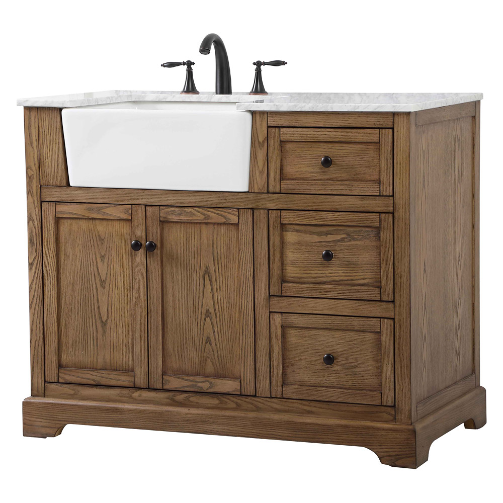 Elegant Bathroom Vanity - Driftwood (VF60242DW)