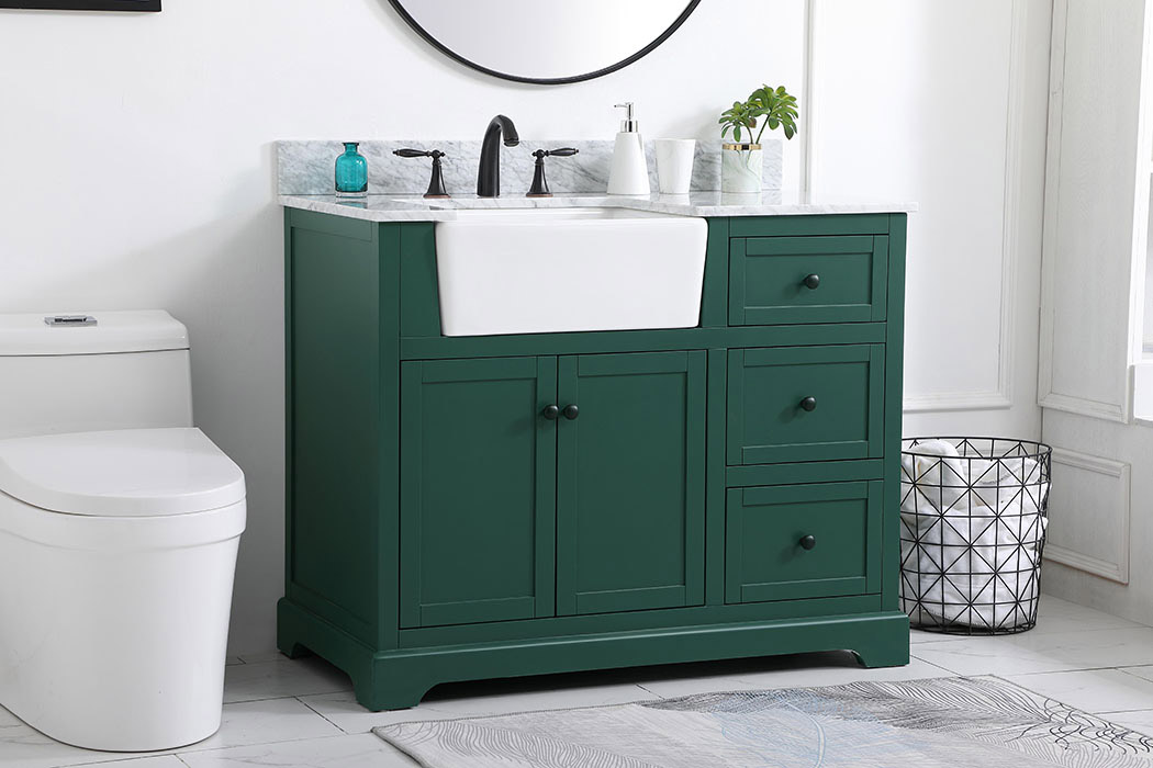 Elegant Bathroom Vanity - Green (VF60242GN-BS)