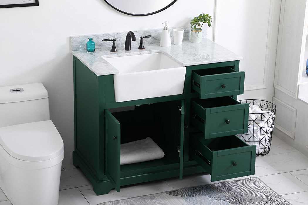 Elegant Bathroom Vanity - Green (VF60242GN-BS)