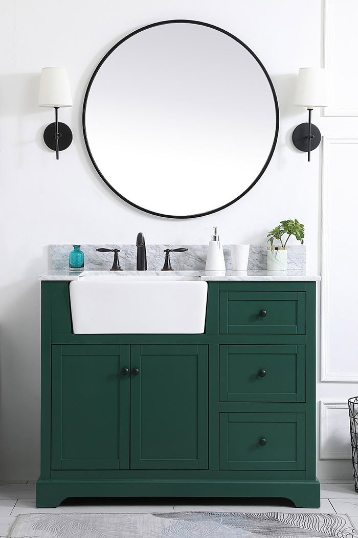 Elegant Bathroom Vanity - Green (VF60242GN-BS)