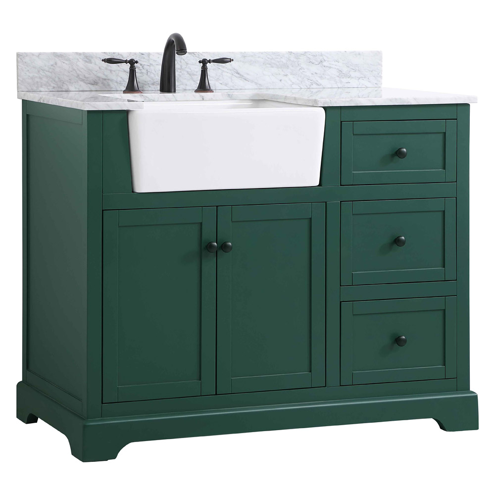 Elegant Bathroom Vanity - Green (VF60242GN-BS)