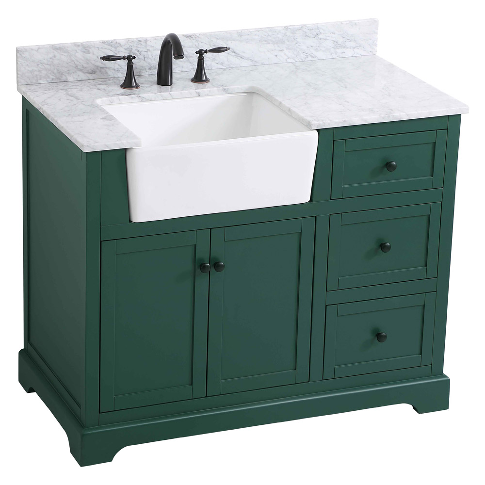 Elegant Bathroom Vanity - Green (VF60242GN-BS)