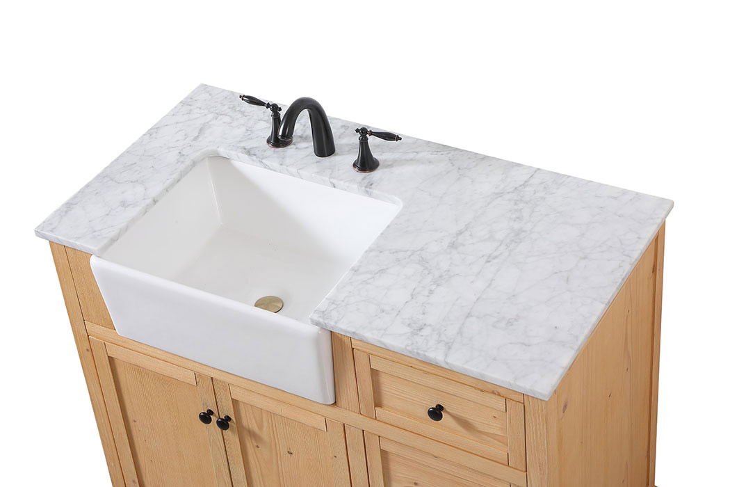 Elegant Bathroom Vanity - Natural Wood (VF60242NW)