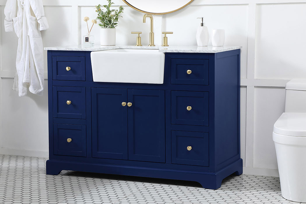 Elegant Bathroom Vanity - Blue (VF60248BL)