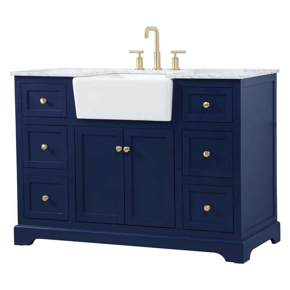 Elegant Bathroom Vanity - Blue (VF60248BL)