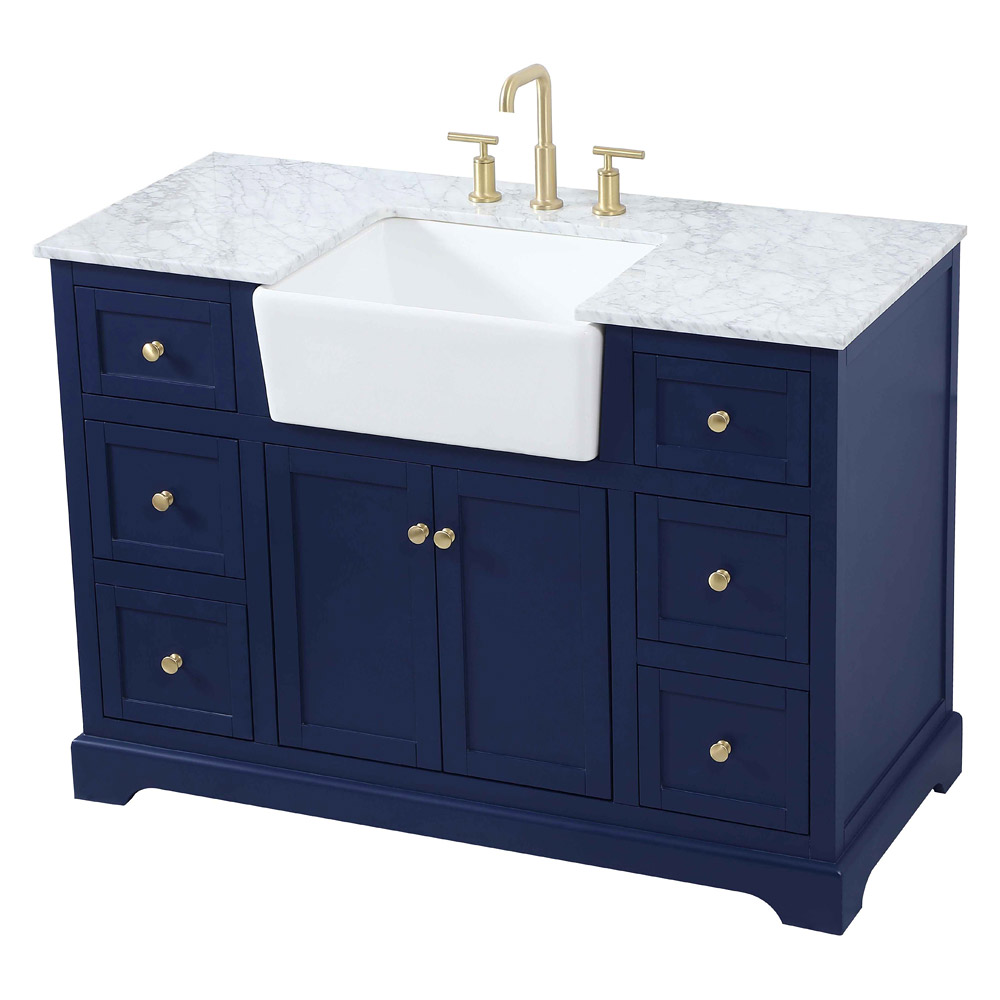 Elegant Bathroom Vanity - Blue (VF60248BL)