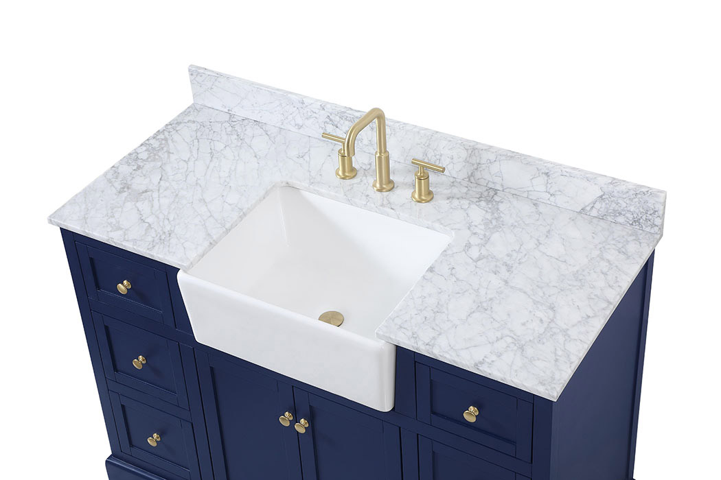 Elegant Bathroom Vanity - Blue (VF60248BL-BS)