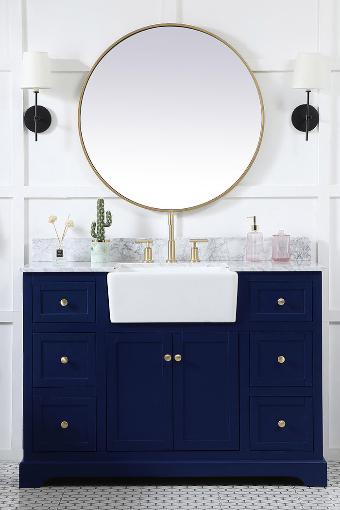 Elegant Bathroom Vanity - Blue (VF60248BL-BS)