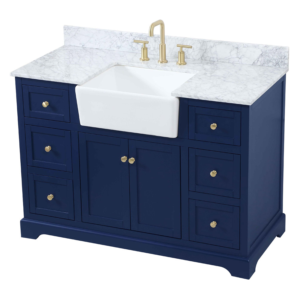 Elegant Bathroom Vanity - Blue (VF60248BL-BS)