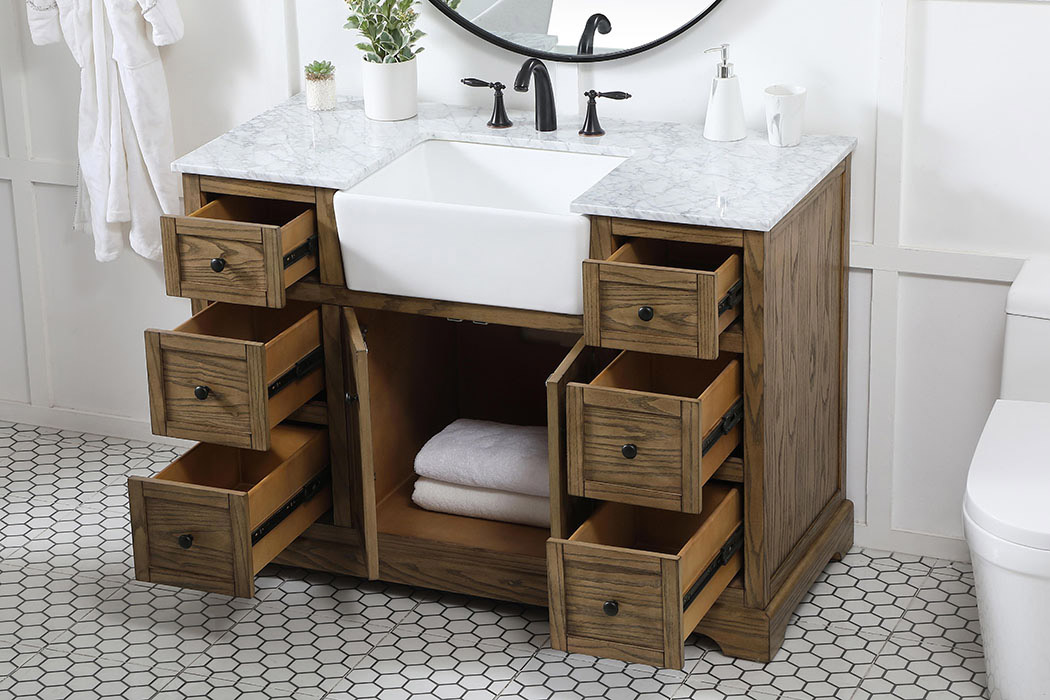 Elegant Bathroom Vanity - Driftwood (VF60248DW)