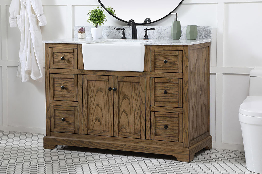 Elegant Bathroom Vanity - Driftwood (VF60248DW-BS)