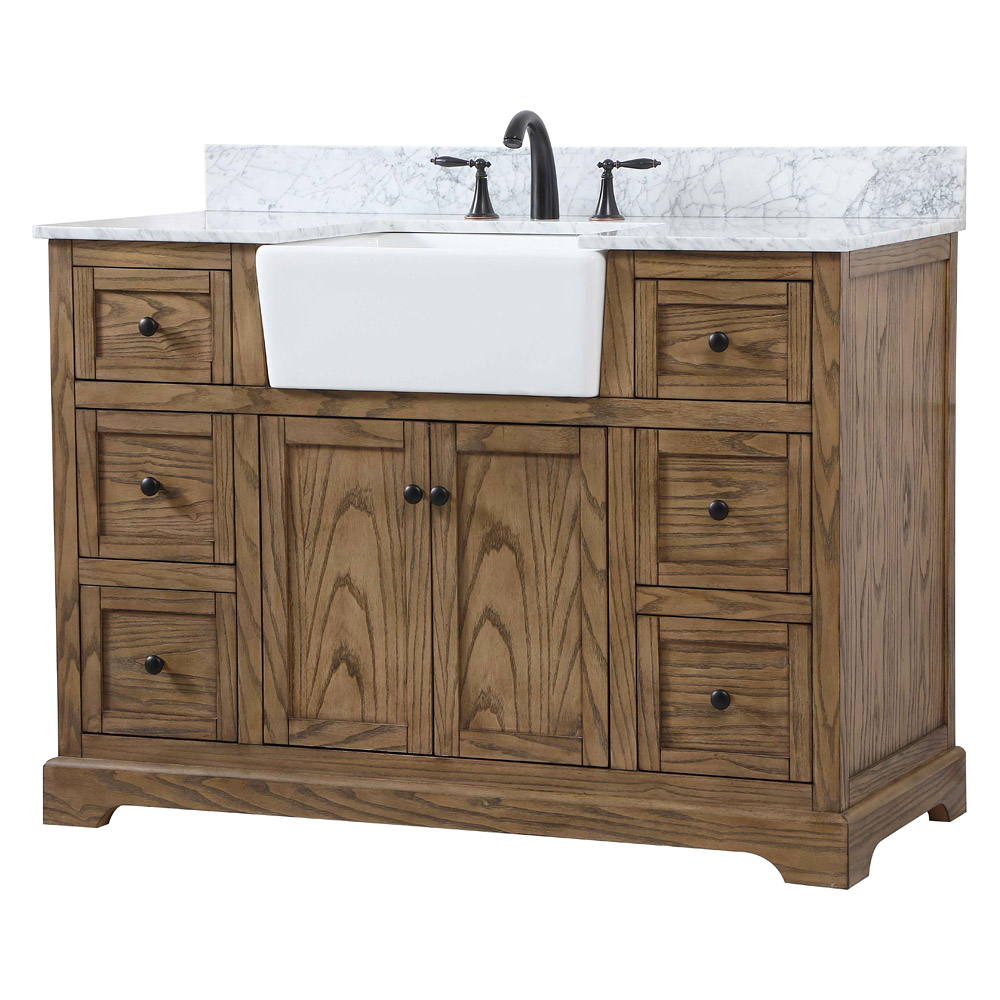 Elegant Bathroom Vanity - Driftwood (VF60248DW-BS)