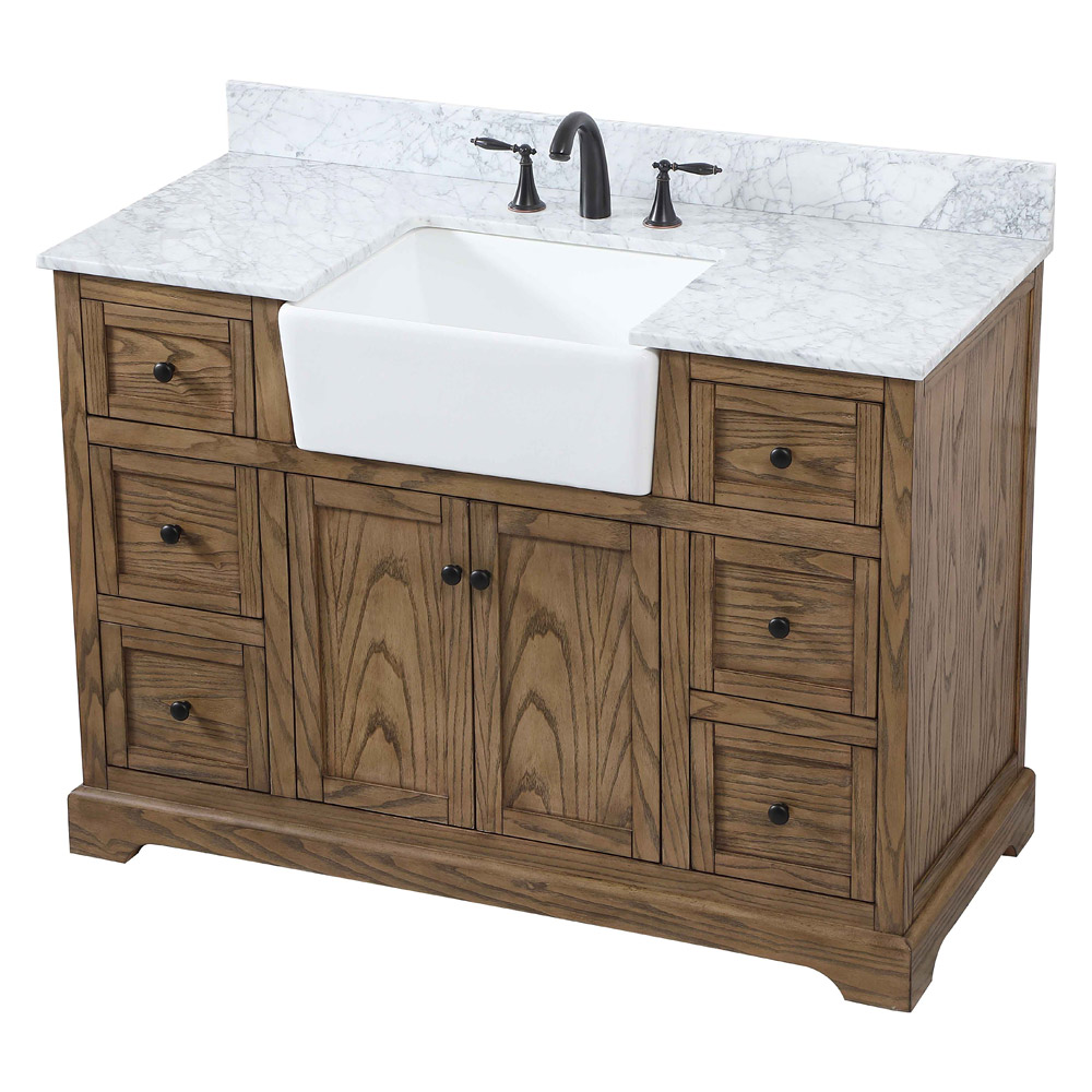 Elegant Bathroom Vanity - Driftwood (VF60248DW-BS)