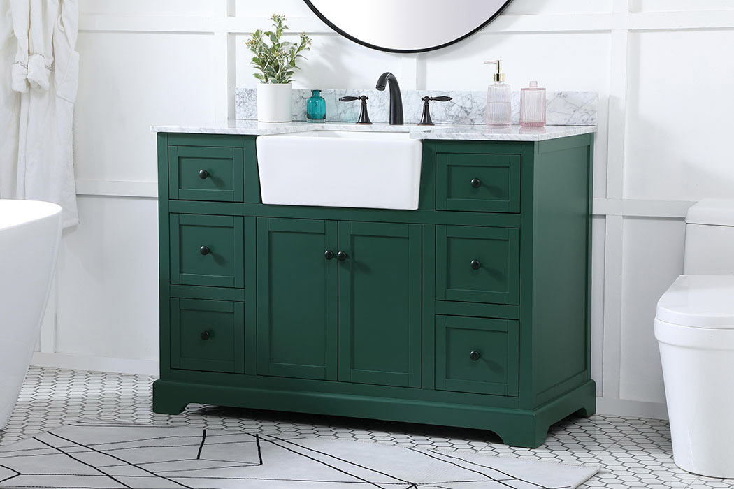 Elegant Bathroom Vanity - Green (VF60248GN-BS)