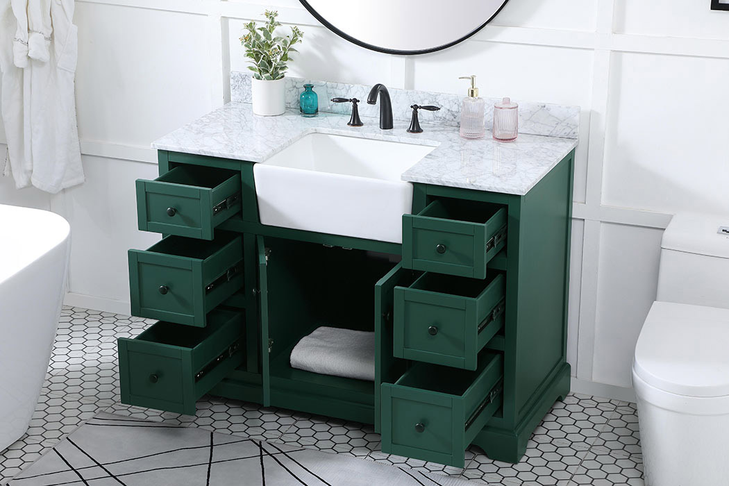 Elegant Bathroom Vanity - Green (VF60248GN-BS)