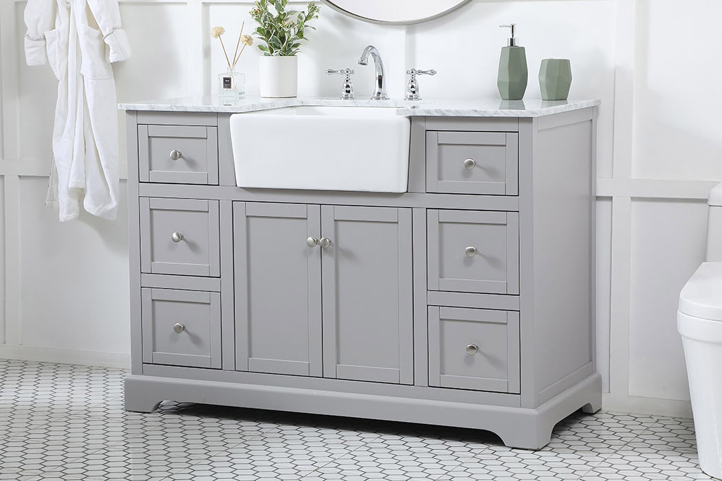 Elegant Bathroom Vanity - Gray (VF60248GR)