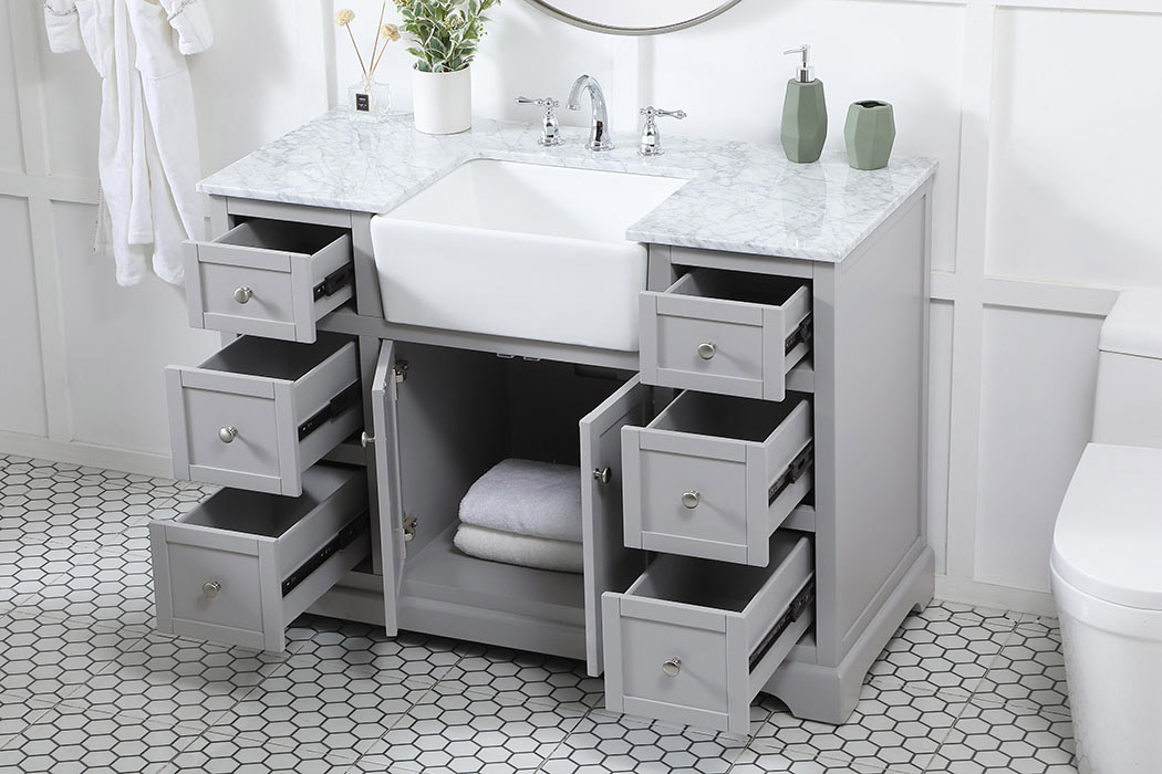 Elegant Bathroom Vanity - Gray (VF60248GR)