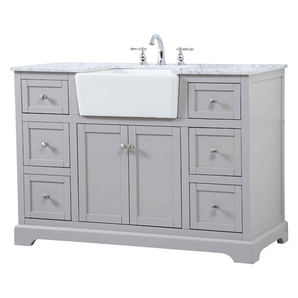 Elegant Bathroom Vanity - Gray (VF60248GR)