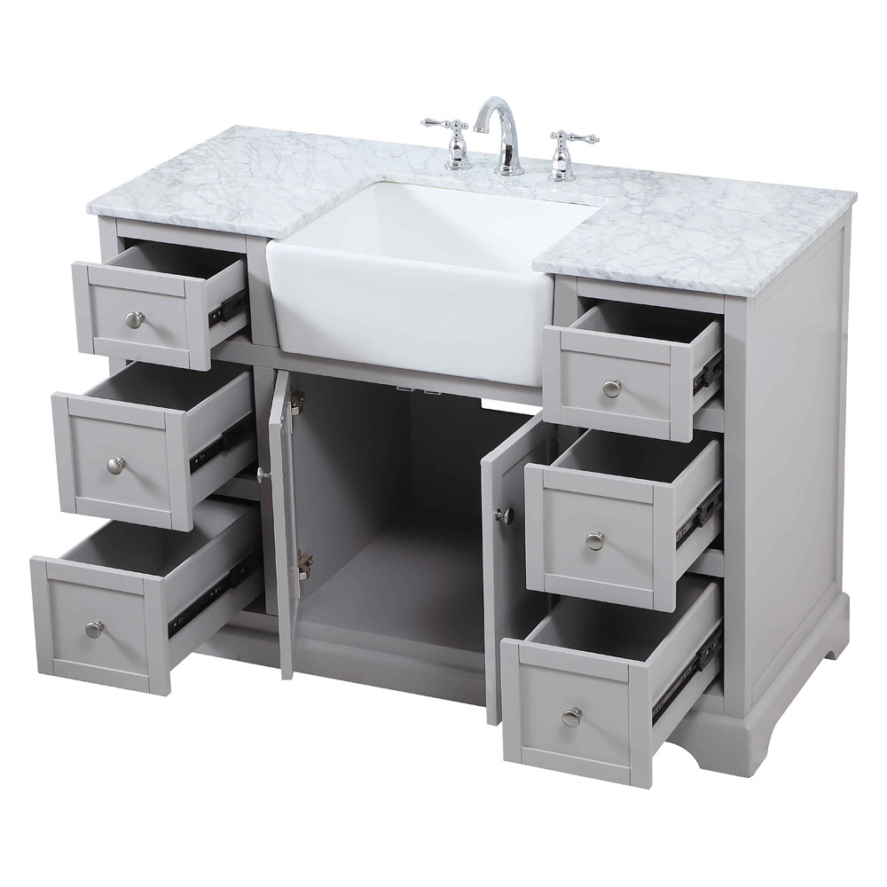 Elegant Bathroom Vanity - Gray (VF60248GR)