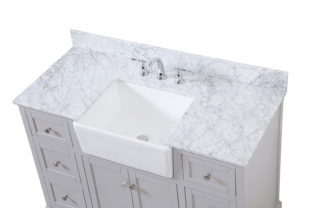 Elegant Bathroom Vanity - Gray (VF60248GR-BS)