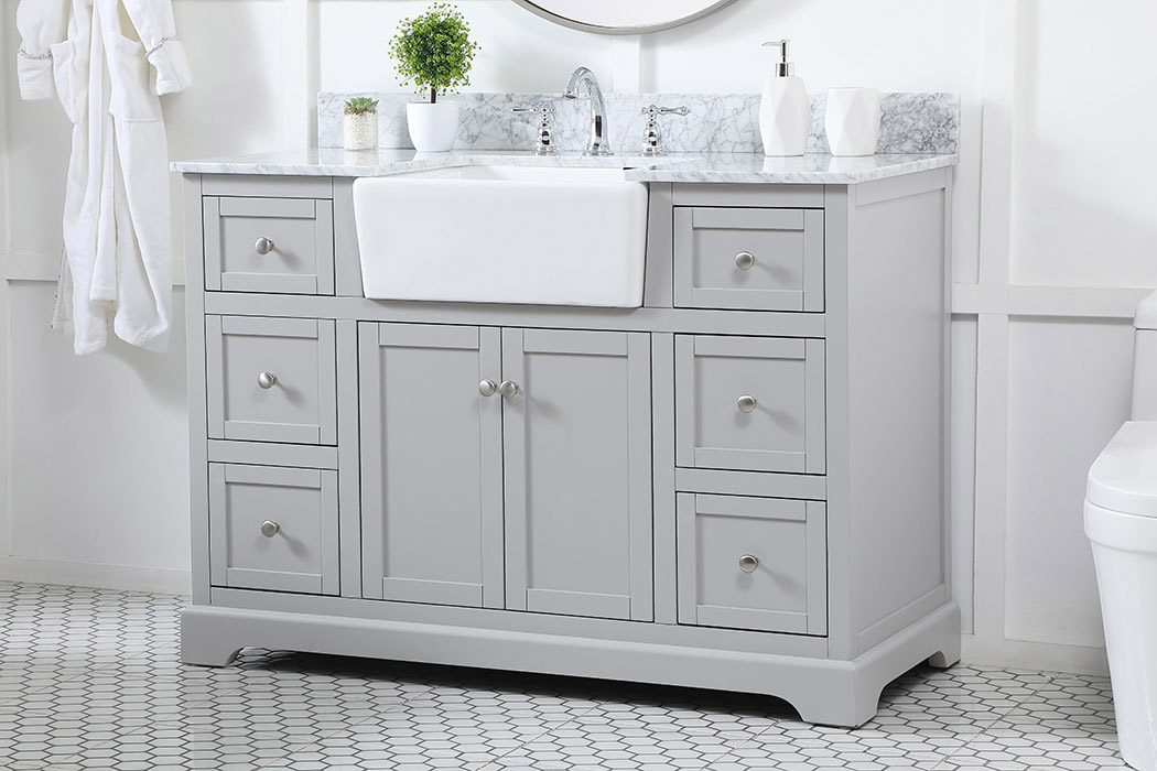 Elegant Bathroom Vanity - Gray (VF60248GR-BS)