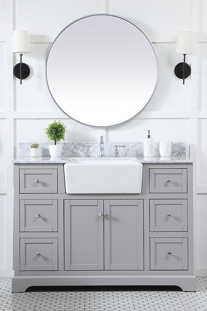 Elegant Bathroom Vanity - Gray (VF60248GR-BS)