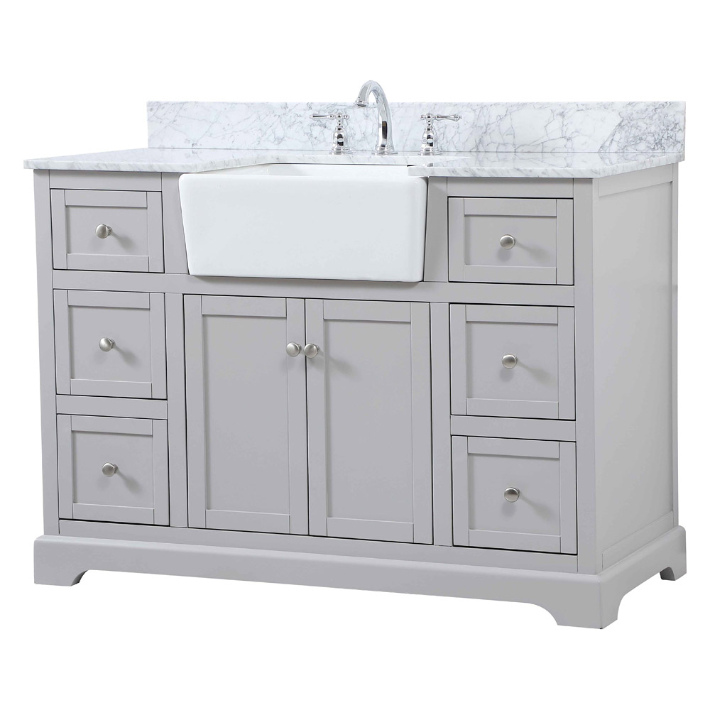 Elegant Bathroom Vanity - Gray (VF60248GR-BS)