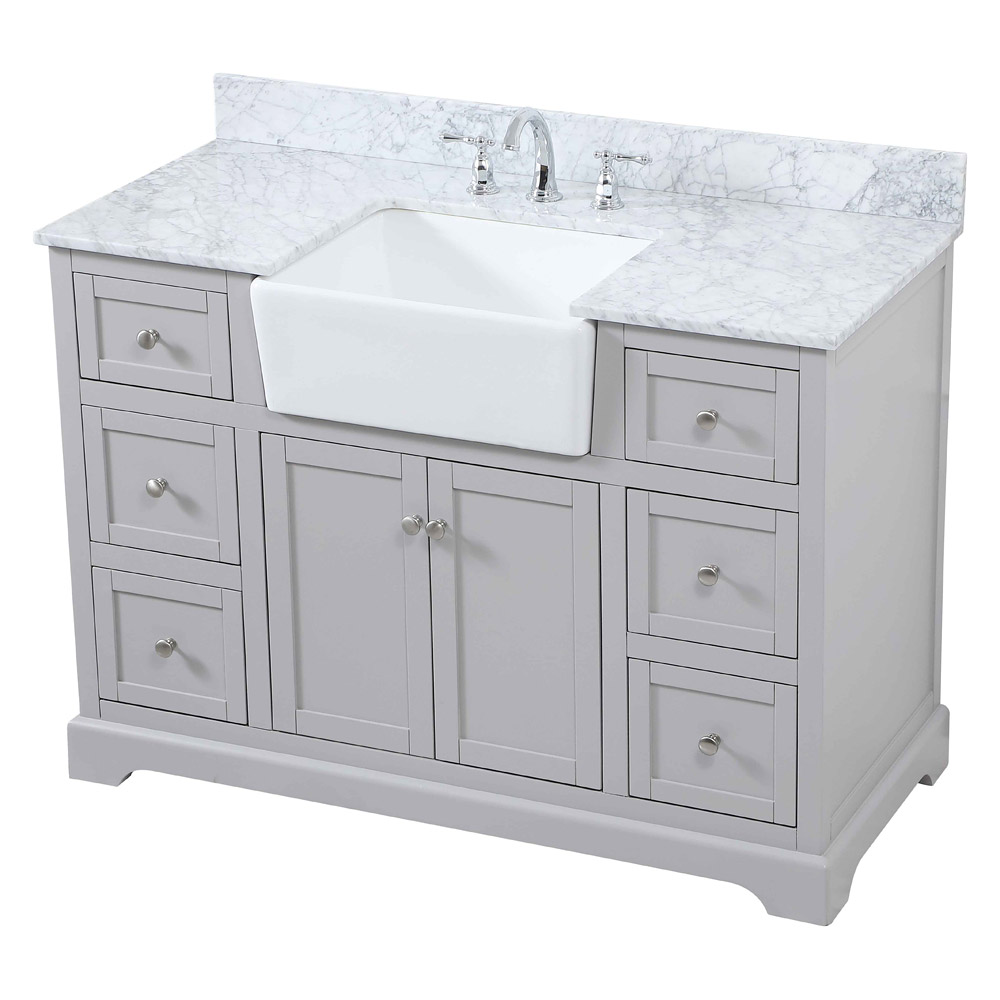 Elegant Bathroom Vanity - Gray (VF60248GR-BS)