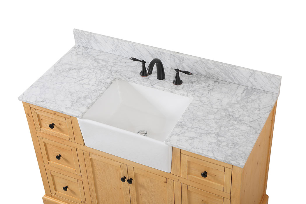 Elegant Bathroom Vanity - Natural Wood (VF60248NW-BS)