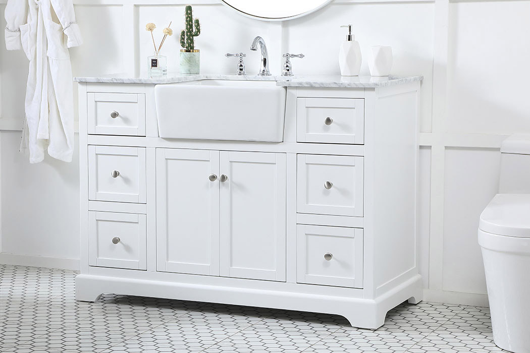 Elegant Bathroom Vanity - White (VF60248WH)