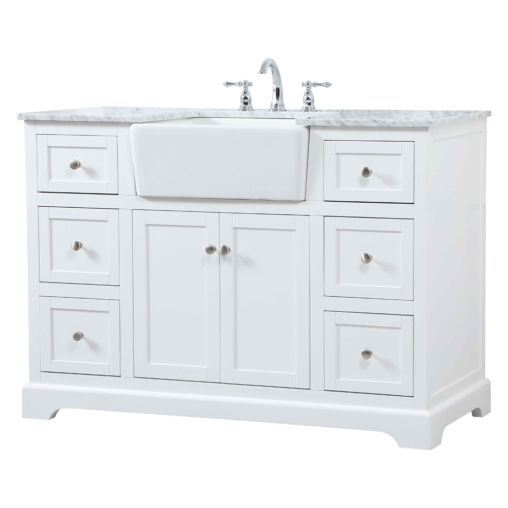 Elegant Bathroom Vanity - White (VF60248WH)