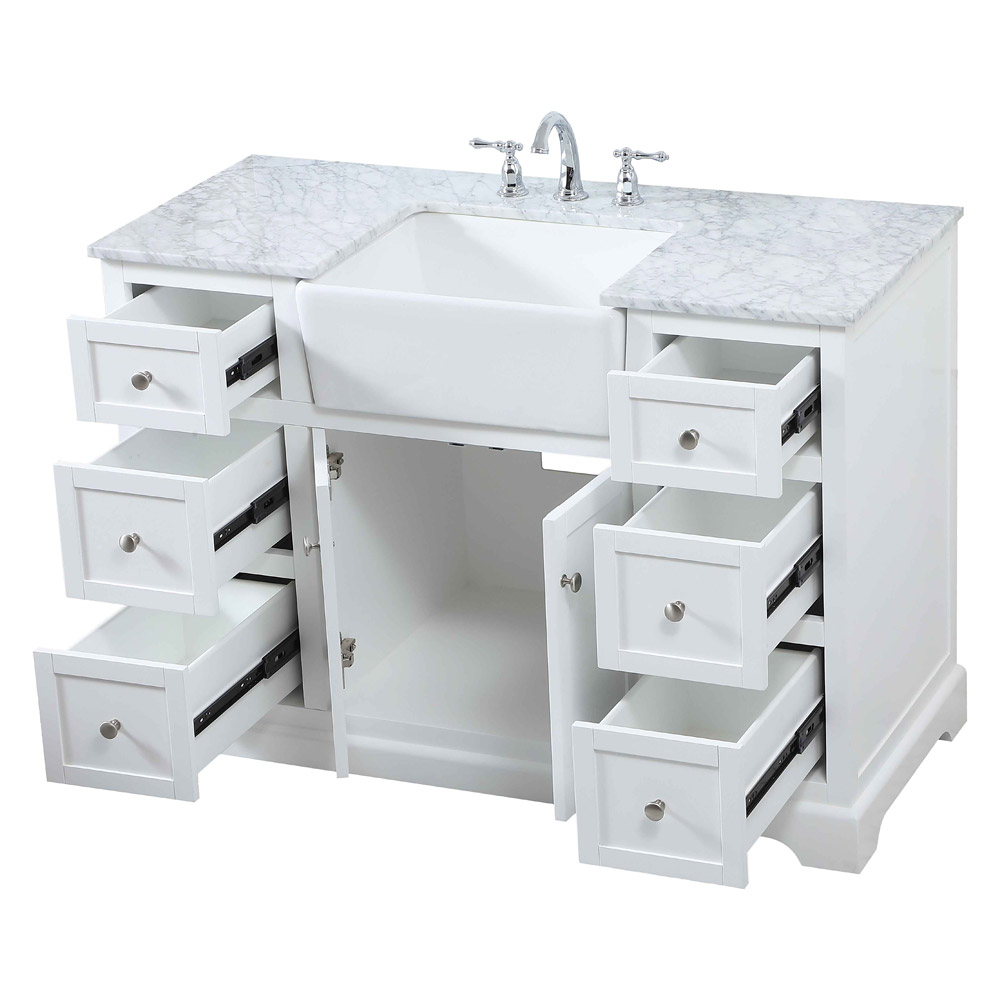 Elegant Bathroom Vanity - White (VF60248WH)